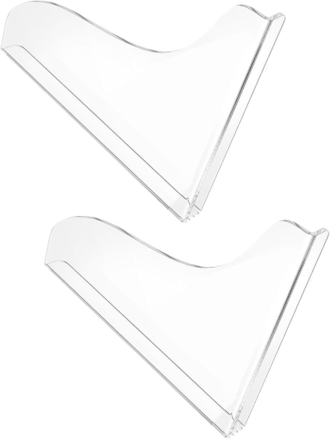 2 Pack Clear Acrylic Shower Splash Guard for Bathtub Corner Water Barrier Adhesive Tub Edge Protector
