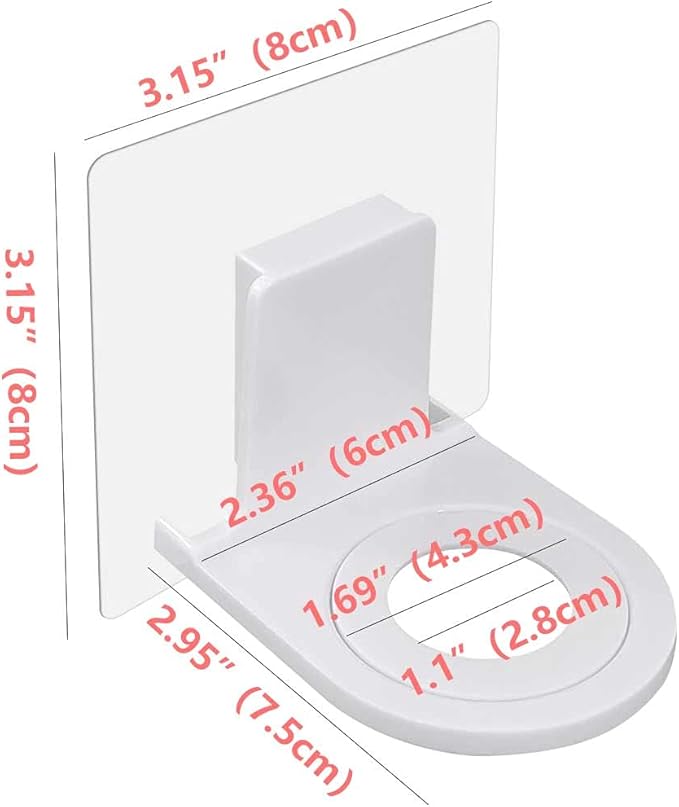 4 Pack Shower Gel Bottle Rack Hook Self Adhesive Wall Mounted No Drilling Shampoo Dispenser Bottle Holder Hook Hand Soap Dispenser Holder Liquid Soap Shower Holder for Wall Kitchen Bathroom