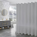 Grey Shower Curtain Liner,PEVA Shower Liner for Bathtubs Waterproof Bathroom Curtain with Weighted Stones 72 W x 72 H Inches,Plastic