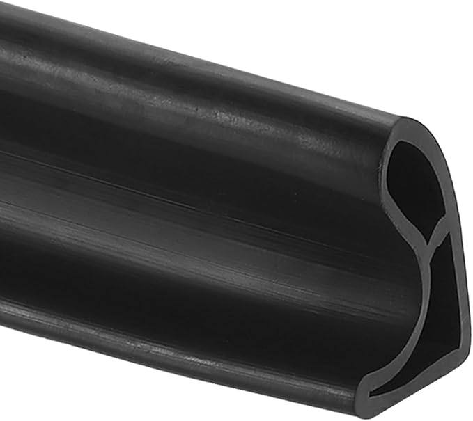 uxcell Shower Water Barrier, 78" TPE Splash Guard Shower Water Stopper Retention System for Bathtub Sink Washing Machine Dry and Wet Separation, 1.18"W x 1.77"H, Black