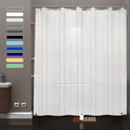 Frosted Plastic Shower Curtain Liner, 72x72 Inch Thin Lightweight Plastic Semi-Transparent Bathroom Shower Showroom Inner Curtain with Rustproof Metal Grommet Holes and Weighted Magnets