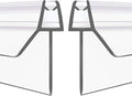 2-Pack Frameless Shower Door Bottom Seal (3/8'' X 39'') Clear Glass Shower Door Seal Strip Shower Door Sweep can Covers up to 23mm Gap - Stop Leaks