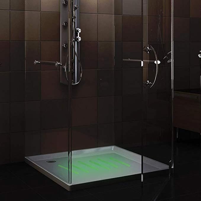 Bathtub Non Slip Stickers Luminous Shower Mats for Showers Anti Slip Bath Tub Stickers with Scraper,Adhesive Showers Treads Slip Strip for Bath,Boats,Stairs,Swimming Pools,Health Clubs-24 Pcs