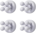 Toothbrush Holders Silicone Toothbrush Holders for Bathrooms Razor Holder for Shower Tooth Brushing Holder Wall Mount Bathroom Toothbrush Holder Wall Mounted Shower Razor Holder for Wall 4 Pcs Grey
