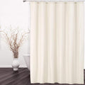 CAROMIO Hotel Quality 100% Waterproof Fabric Shower Curtain or Liner with Magnets for Bathroom, Ivory, 72 x 78 inches
