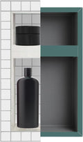 Shower Niche Insert Tile Ready, Recessed Wall Niche, Shower Inserts Kit for Bathroom Wall, Recessed Shelf Insert, Lightweight, Grid Surface for Easy Tile Application, Rectangle, 14x22 Inches