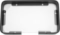 Black Bathroom Glass Shelf Bracket for Shampoo and Cosmetics Storage Floating Wall-Mounted Organizer Rack Stylish Corner Shelf for Modern Bathroom
