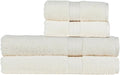 Christy Renaissance 4 Piece Cream Towel Set | 100% Egyptian Cotton | Luxury Bathroom Towels | Soft and Super Absorbent | 675 GSM | 2 Bath Sheet 2 Hand | Parchment