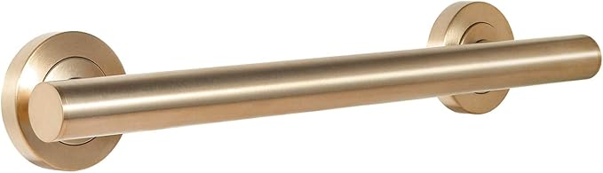 Lava Odoro Shower Grab Bar, Modern Stainless Steel Handicap Grab Bar for Bathtubs and Showers, Shower Safety Bar for Seniors Disabled, ADA-Compliant (Champagne Gold, 18 Inch)