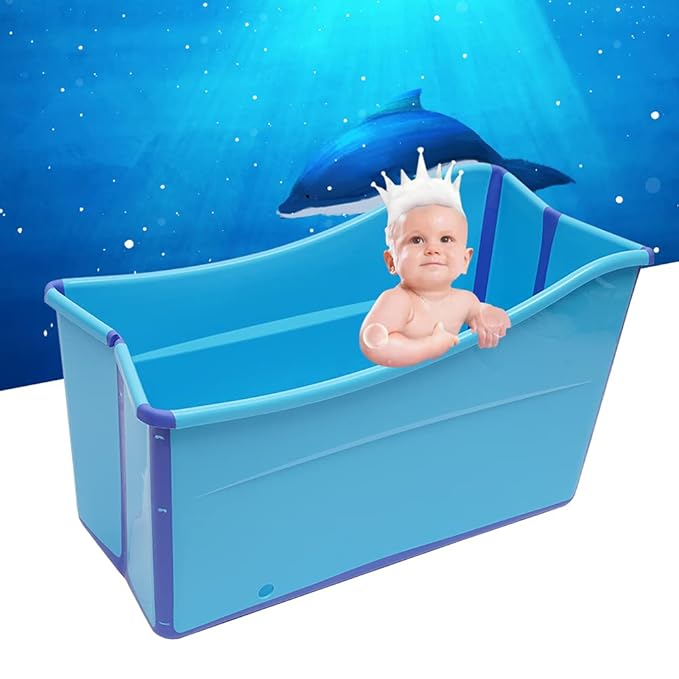 Large Size Portable Ice Bath Tub, Both at Home and On The Go for Toddler Teenager Twins Pets and Small Adults