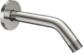 Cobbe Shower Arm with Flange and Teflon Tape, 8-Inches Wall Mounted Shower Pipe Arm 304 Stainless Steel Extension for Fixed Shower Head, Brushed Nickel