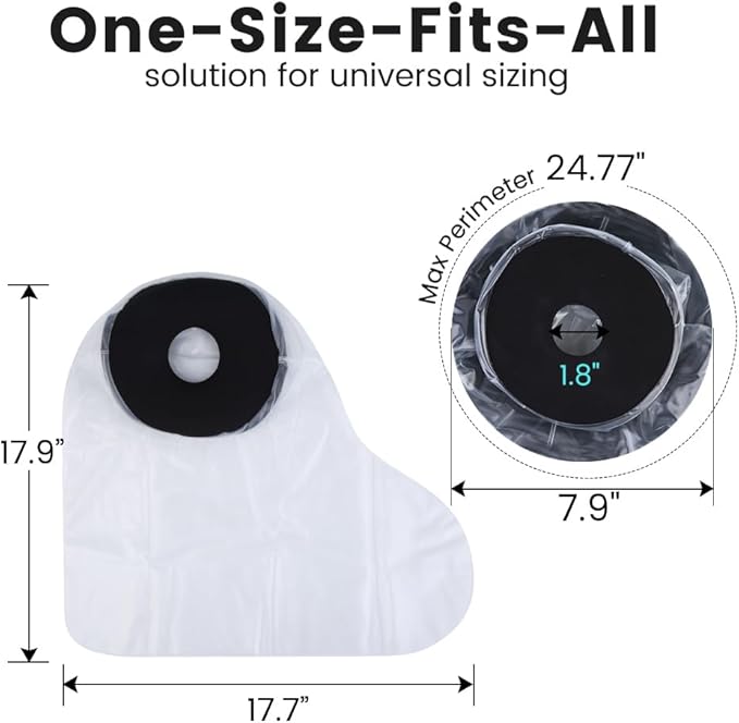 Cast Covers for Shower Leg, Waterproof Cast Cover for Showering, Cast Protector for Shower Leg Adult, Shower Boots for Foot after Surgery, Ankle, Foot (Diameter - 7.9")