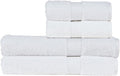 Christy Renaissance 4 Piece White Towel Set | 100% Egyptian Cotton | Luxury Bathroom Towels | Soft and Super Absorbent | 675 GSM | 2 Bath Sheet 2 Hand