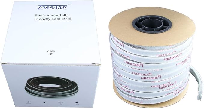 TORRAMI Felt Pile Weather Stripping 11/32 inch x 3/16 inch x 62 ft, Sliding Windows and Door Frame Side Brush Seal, Draft Stopper Soundproofing, Grey