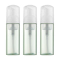 2oz Foam Bottle (3PCS) Empty Foaming Pump Dispenser for Hand Soap, Lash Cleanser, Shampoo to Travel (60ml, White&Green)