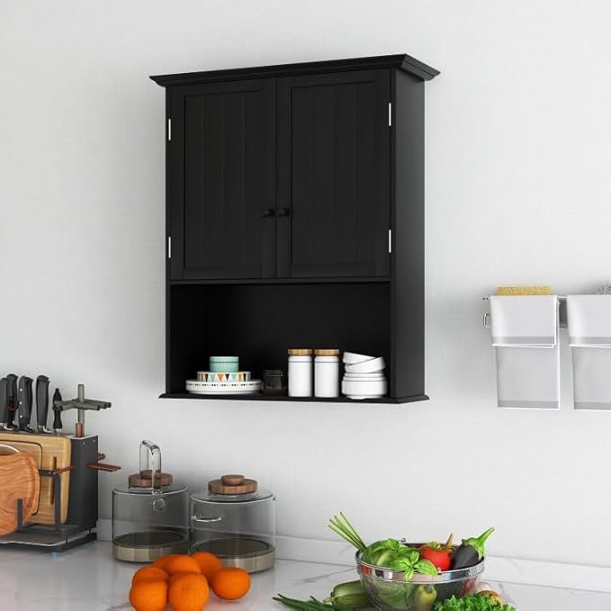 Safeplus 28" H x 23.5" W Wall Mount Medicine Cabinets with Adjustable Shelf and 2-Door for Bathroom Living Room