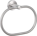 Angle Simple Towel Ring Swivel, SUS 304 Stainless Steel Bathroom Hand Towel Holder, Brushed Nickel