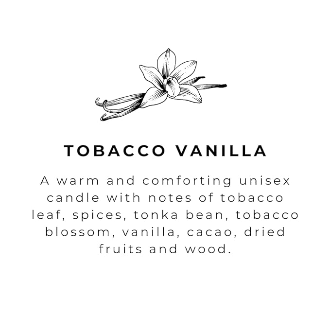 River Birch Tobacco Vanilla Scented Natural Hand Soap - Handmade Soap - Moisturizing Hand Wash with Amber Glass Dispenser - Luxury Scented Hydrating Hand Soap - Vegan and Non-Toxic - 16 Fl Oz