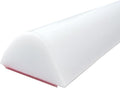 1/2" High Collapsible Shower Threshold Water Dam Barrier 67" Shower Water Stopper Barrier Shower Splash Guard For Walk In Shower Water Guard Suitable For Bathrooms Kitchens To Block Water Flow White