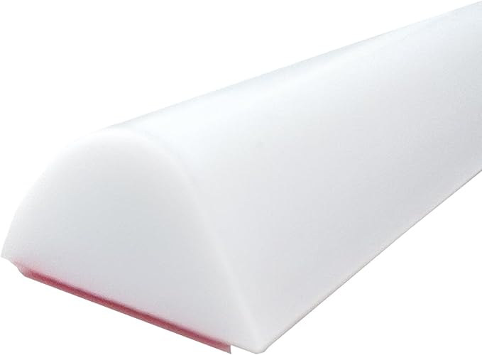 1/2" High Collapsible Shower Threshold Water Dam Barrier 39" Shower Water Stopper Barrier Shower Splash Guard For Walk In Shower Water Guard Suitable For Bathrooms Kitchens To Block Water Flow White