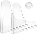 2 Pack Clear Acrylic Shower Splash Guard for Bathtub Corner Water Barrier Adhesive Tub Edge Protector