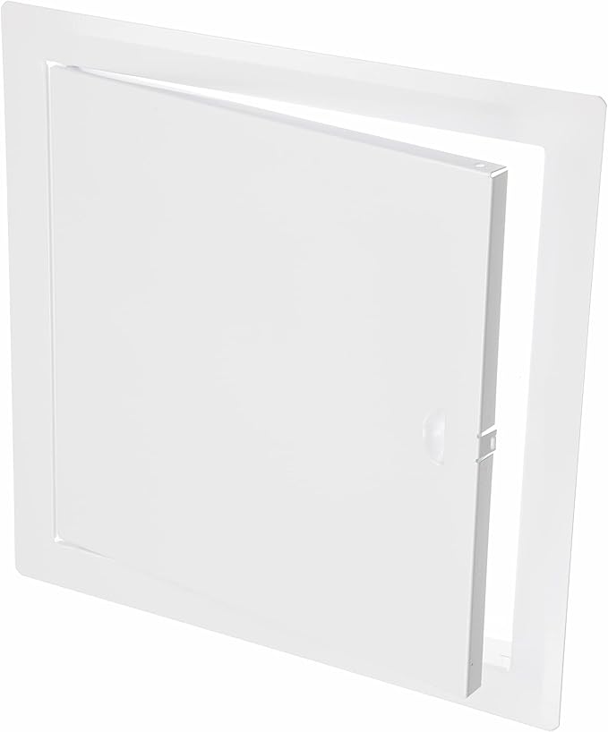 8" x 8" White Metal Access Panel for Drywall - Service Shaft Door Panel for Plumbing, Electricity, Heating, Alarm Wall Access Hole Cover