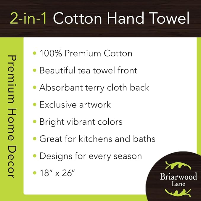 Briarwood Lane Winter Wreath Hand Towel
