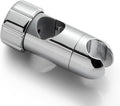 OFFO ADA Shower Head Holder, Adjustable 1.18-1.26 in(30-32 mm) Hand Shower Bracket for Handicap Grab Bar, Detachable Slider Clamp Bathroom Replacement, 361 Degree Rotation Sprayer Holder, Chrome