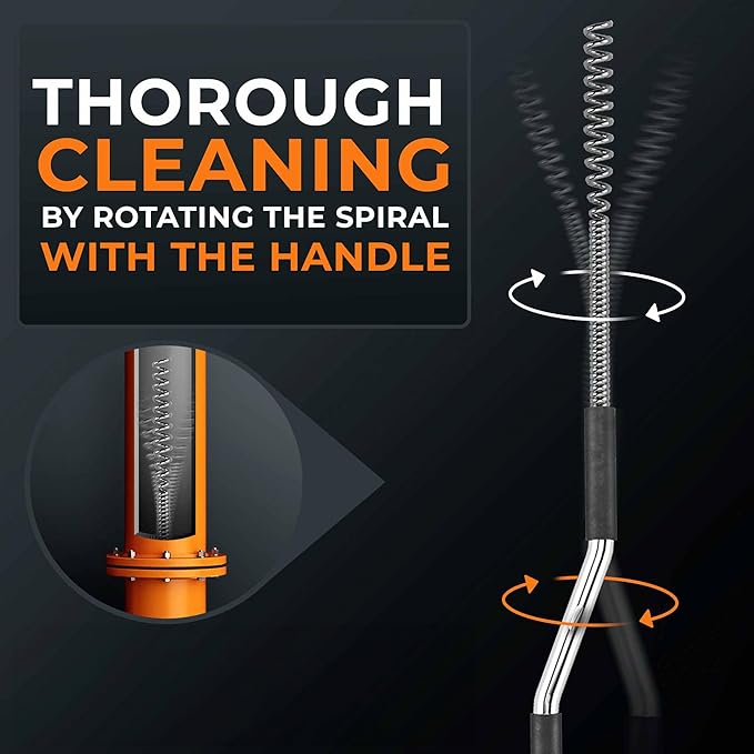drain snake 3.0 [50 FT] - extremely long - Ideal plumbing snake for heavy & deep blockages - The drain auger for real do-it-yourselfers! (50 FT - 1/2 inch)
