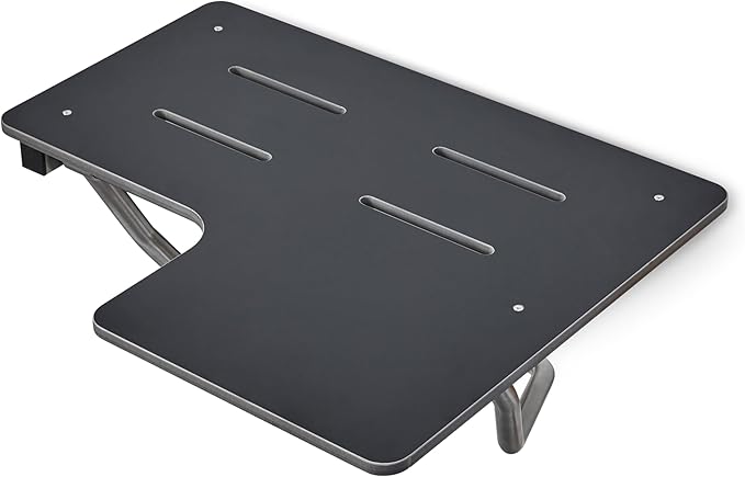 Seachrome 26" x 22.5” Black Reversible Folding Transfer Tub/Shower Seat, ADA Compliant