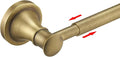 BESy Adjustable Antique Brass 16.5 to 28.7 Inch Bath Towel Bar Rack for Bathroom Towel Holder Wall Mounted Towel Bar Rod Hanger Bathroom Hardware Accessories Hotel Style Stainless Steel Antique Brass