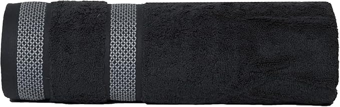 CASA COPENHAGEN Solitaire Towel, 2 Piece Bath Sheet Towel Set- Pine Grey, 600 GSM Designed in Denmark Made of Soft Egyptian Cotton for Bathroom, Kitchen & Shower