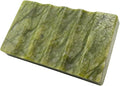 Real Marble Christmas Soap Dish for Shower - Stone Tray, Small Bar Soap Holder with Drainage | Non-Slip, Luxury Bath Room Accessories (Earth Green)