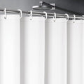 UFRIDAY White Shower Curtain Liner Premium PEVA, Shower Curtain with 3 Magnets, Metal Grommets, White, Standard Size 60x72 inch