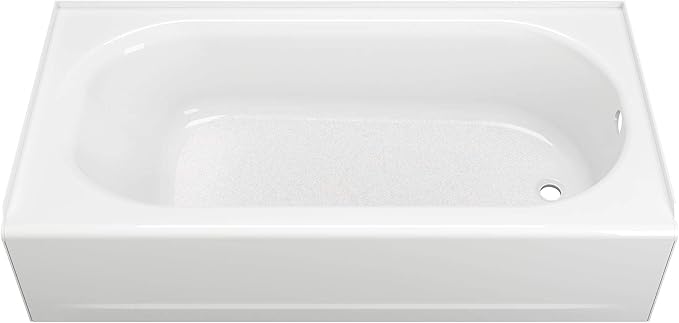 American Standard 2391202.011 Princeton 60 in. x 30 in. Americast Apron-Front Bathtub with Right Hand Drain, Arctic