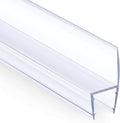 AmazerBath 5 PCS Shower Door Side Seal Strip for 1/2 Inch Glass - 15.75 Inches x 5, 5 Sections Segmented Shower Installation Kit, Frameless Glass Door Seal Strip