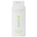 Native Body Wash Contains Naturally Derived Ingredients | For Women & Men, Sulfate, Paraben, & Dye Free Leaving Skin Soft and Hydrating | Key Lime & Sugar 18 oz