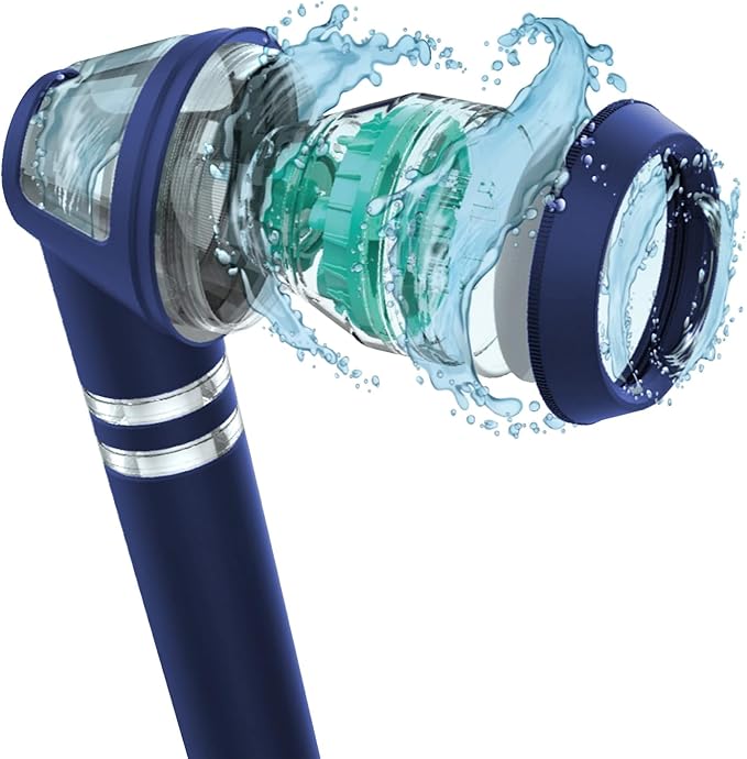 POSEION BT100 DB Filtered Shower Head – Handheld, High Pressure, Magnetized Sediment Filter, Ultrafine Water Stream, Spa-Like Comfort, Durable Build, Made in Korea