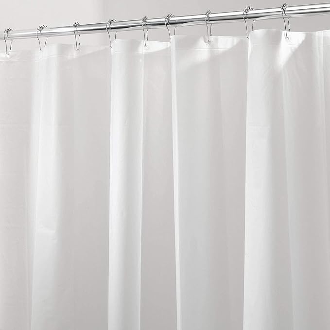 Clawfoot Tub Shower Curtain 180x60 Inch Frosted Liner All Warp Around Extra Wide 36 Metal Hooks Heavy Duty Vinyl Bath Curtain for Clawfoot Stand Up Tub Bathroom PEVA Waterproof Liner