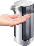 Automatic Liquid Soap Dispenser, Rechargeable, Touchless, 17oz/500ml with 4 Adjustable Soap Levels, Wall Mount & Waterproof, Liquid Hand/Dish Soap Dispenser for Bathroom Kitchen