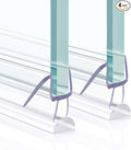 Shower Door Bottom Seal, 4 PCS 3/8" x 36" Shower Door Sweep for 3/8 Inch Glass, Frameless Glass Shower Door Seal Strip, Stop Shower Leaks and Create a Water Barrier