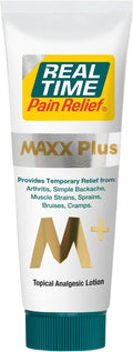 Real Time Pain Relief MAXX Plus - 7oz Tube | Intensive Formula with 19 Natural Ingredients Including Hemp Oil | Fast-Acting Relief for Muscle Pain, Arthritis, Backaches, and More