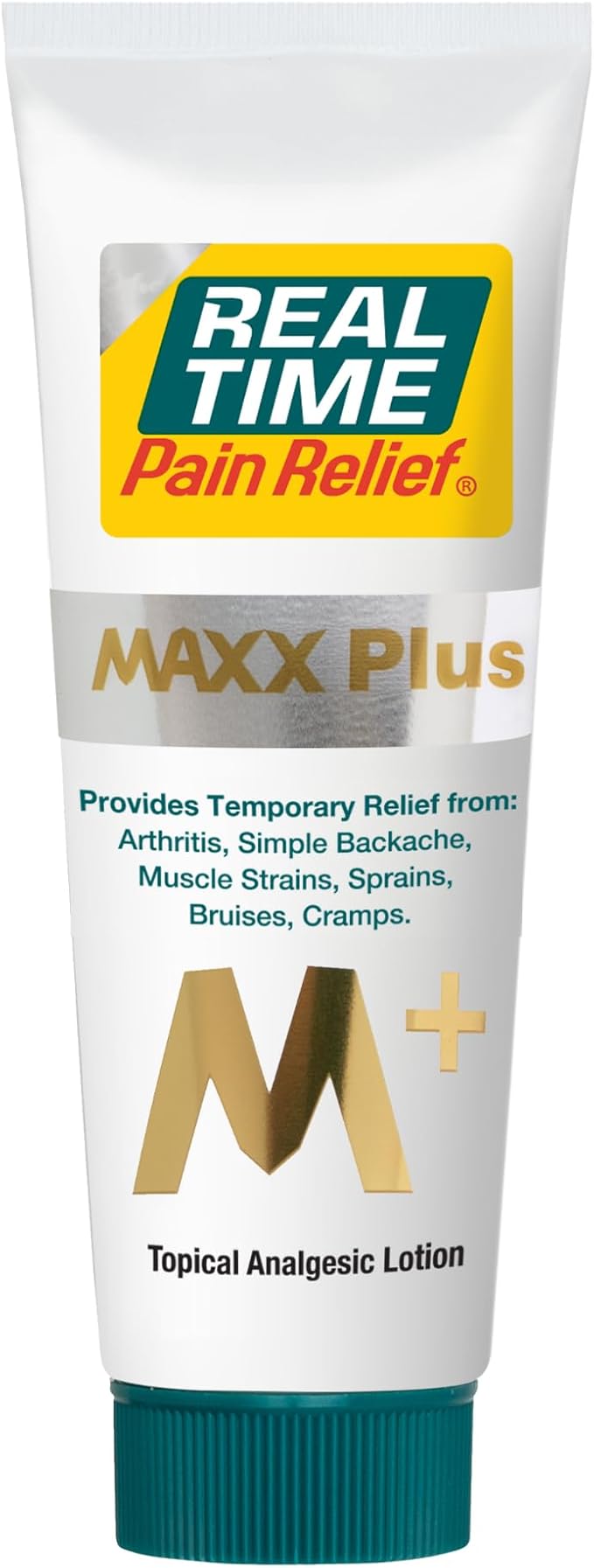 Real Time Pain Relief MAXX Plus - 3oz Tube | Intensive Formula with 19 Natural Ingredients Including Hemp Oil | Fast-Acting Relief for Muscle Pain, Arthritis, Backaches, and More