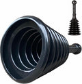 Sink and Drain Plunger, Mini Plunger Unclogging Tool for Kitchen Sinks, Bathroom Drains, Showers, Bathtubs, Small and Strong Design with Large Bellows Commercial & Residential Use