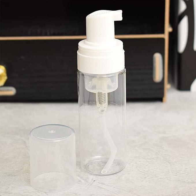 SOTICA 3pcs Foam Bottle Dispenser, Refillable Soap Dispenser with Transparent Empty Spray Bottles Foaming Hand Soap Dispenser Bottles 200ml/7OZ Foam Pump Dispenser Bottle