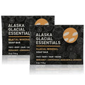 Alaska Glacial Cold-Process Mineral Clay Soap Bar made with Organic Oils | Face, Body, Shampoo & Shave | Hydrates & Detoxifies | For All Skin Types – Citrus Blend, 2 Pack