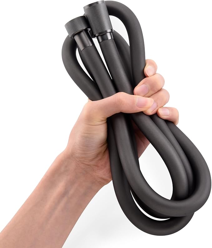 Silicone Shower Hose Extra Long,Explosion Proof Anti Winding Showerhead Hose,Used In Showerheads Spray Bidet Bathing Toilet Cleaning Flexible RV Shower Hoses Replacement (Grey, 59 In)