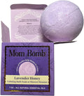 Mom Bomb Lavender Honey Bath Bomb (Shower Steamer) – Essential Oils, Clean Ingredients – Relaxing Aromatherapy Fizz, Skin-Softening – Made in USA - Gift for Women 7 Ounce
