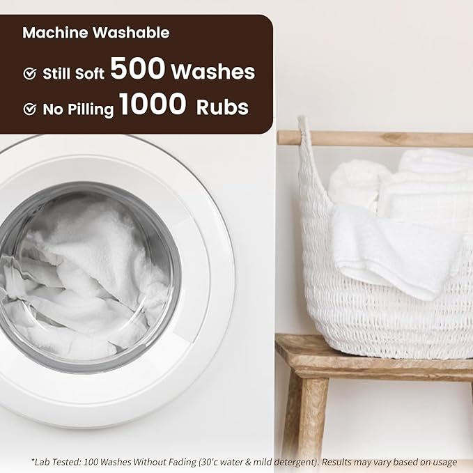 SEMAXE 100% Cotton Washcloths for Bathroom - 24 Pack, Quick-Dry Face Towels with Hanging Loop, Highly Absorbent and Soft, 13x13 Inch, Yellow | Brown | Blue