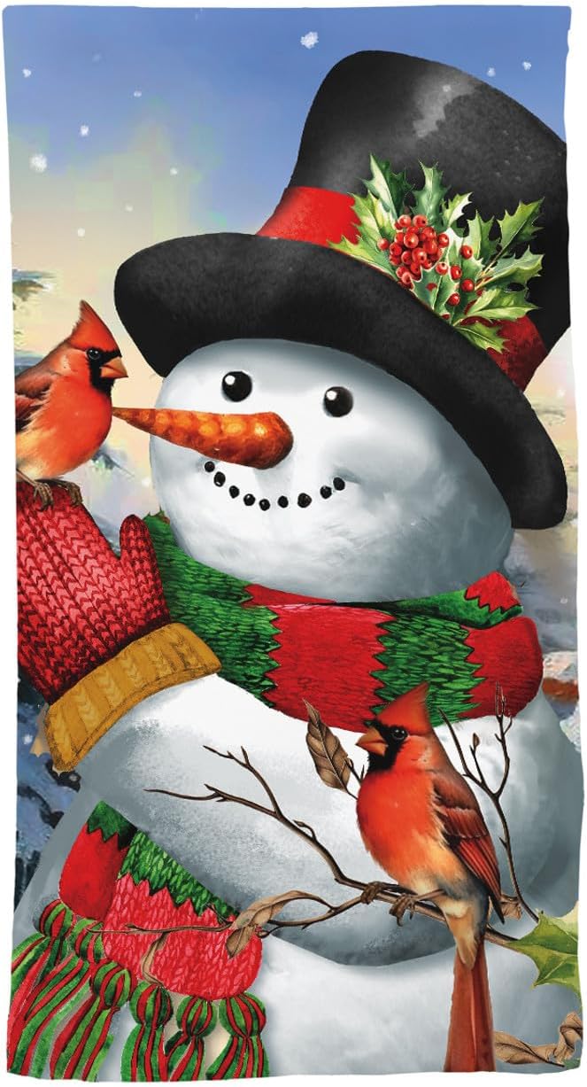 Briarwood Lane Winter Friends Snowman Cotton Hand Towel